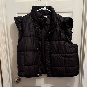 ODDY Quilted Black Vest
